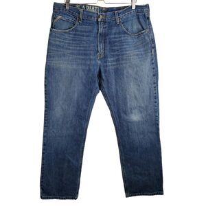 Ariat Men's Relaxed Boot Cut Medium Wash Blue Jeans Sz 38 x 32